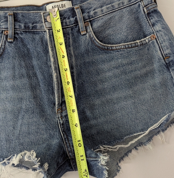 Agolde Parker Vintage Cut Off Short Agolde Denim Shorts Size 28 - Picture 9 of 13